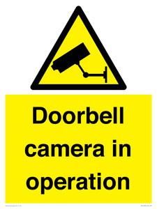 Doorbell camera in operation